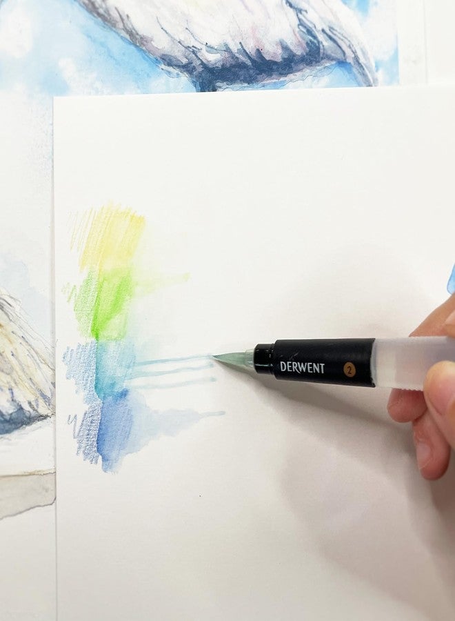 Derwent Medium Tip Waterbrush with Clear Water Barrel - Image 3